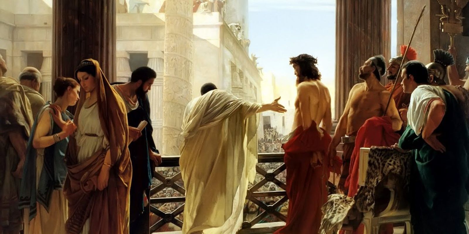 Pilato presenta a Cristo ante la multitud