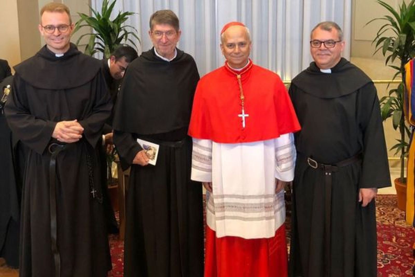 Prevost, con los agustinos en su creación como cardenal