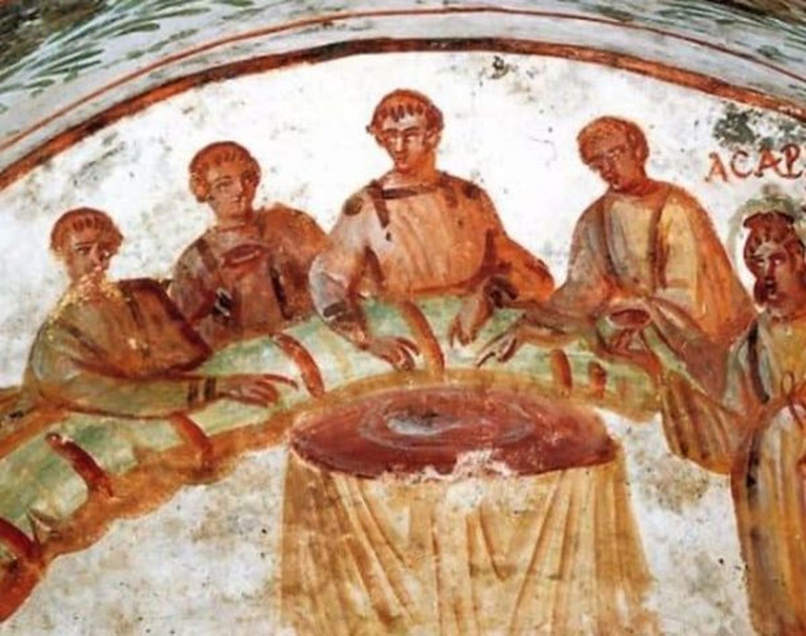 Fresco sobre la Eucaristía en la Iglesia Antigua