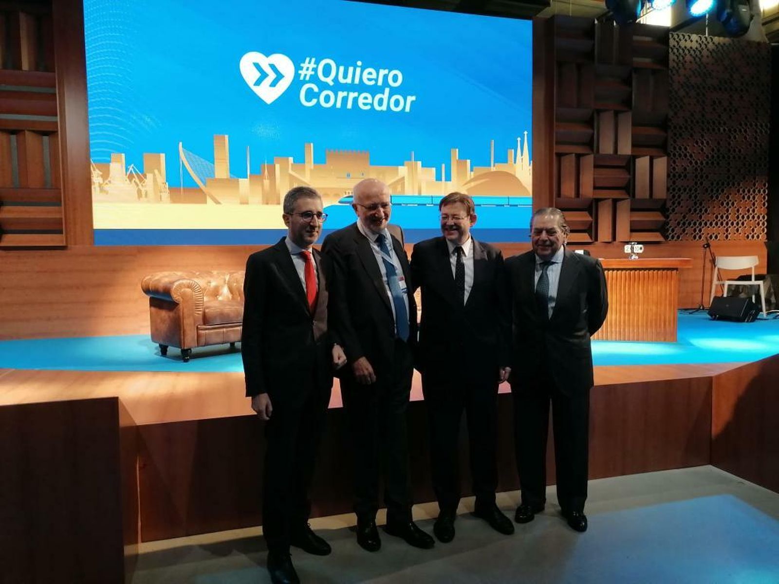 Reunión en Elx, el 2019, para pedir el Corredor, que ahora será para el 2025