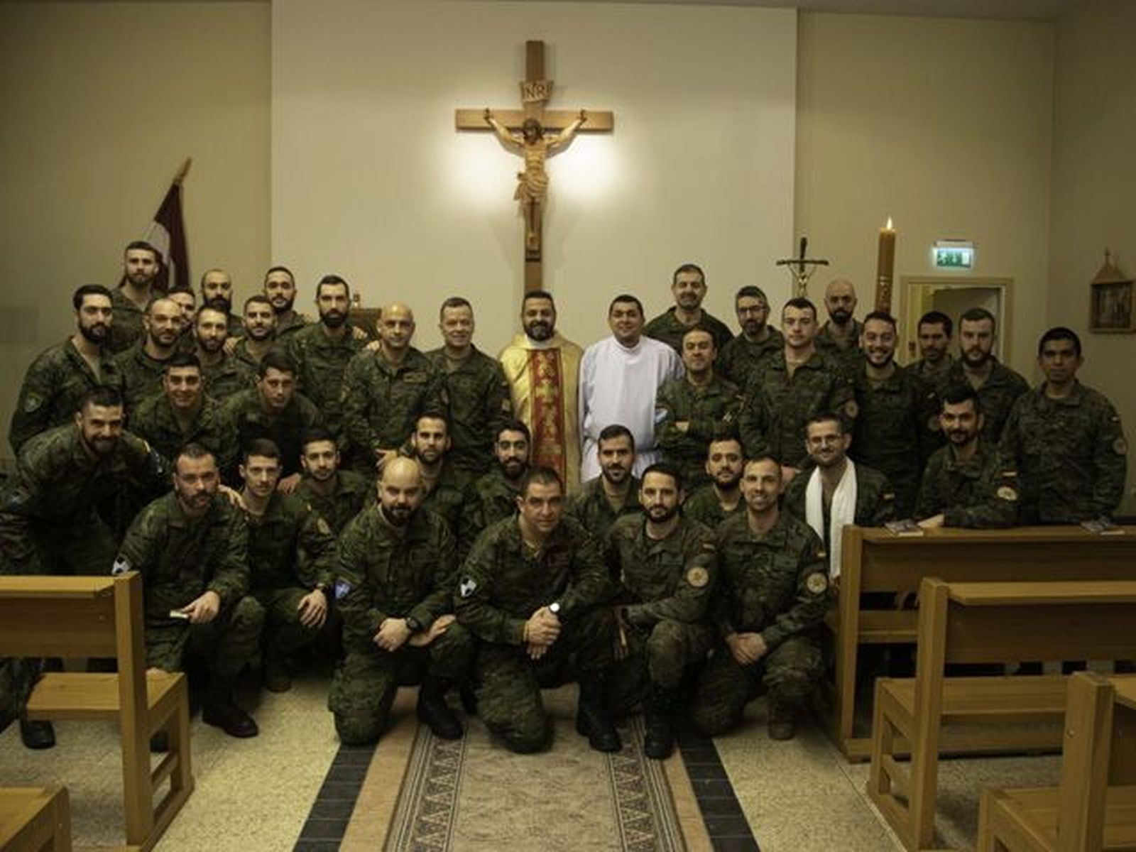 Contingente español en Letonia