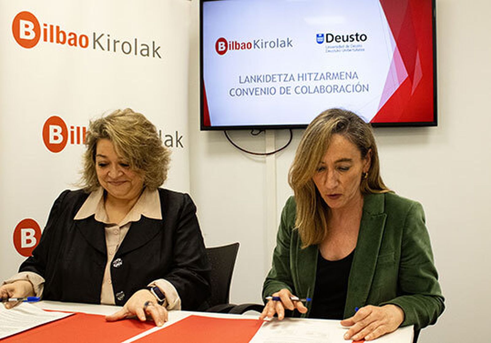 Itxaso Erroteta eta Isabel Rubio