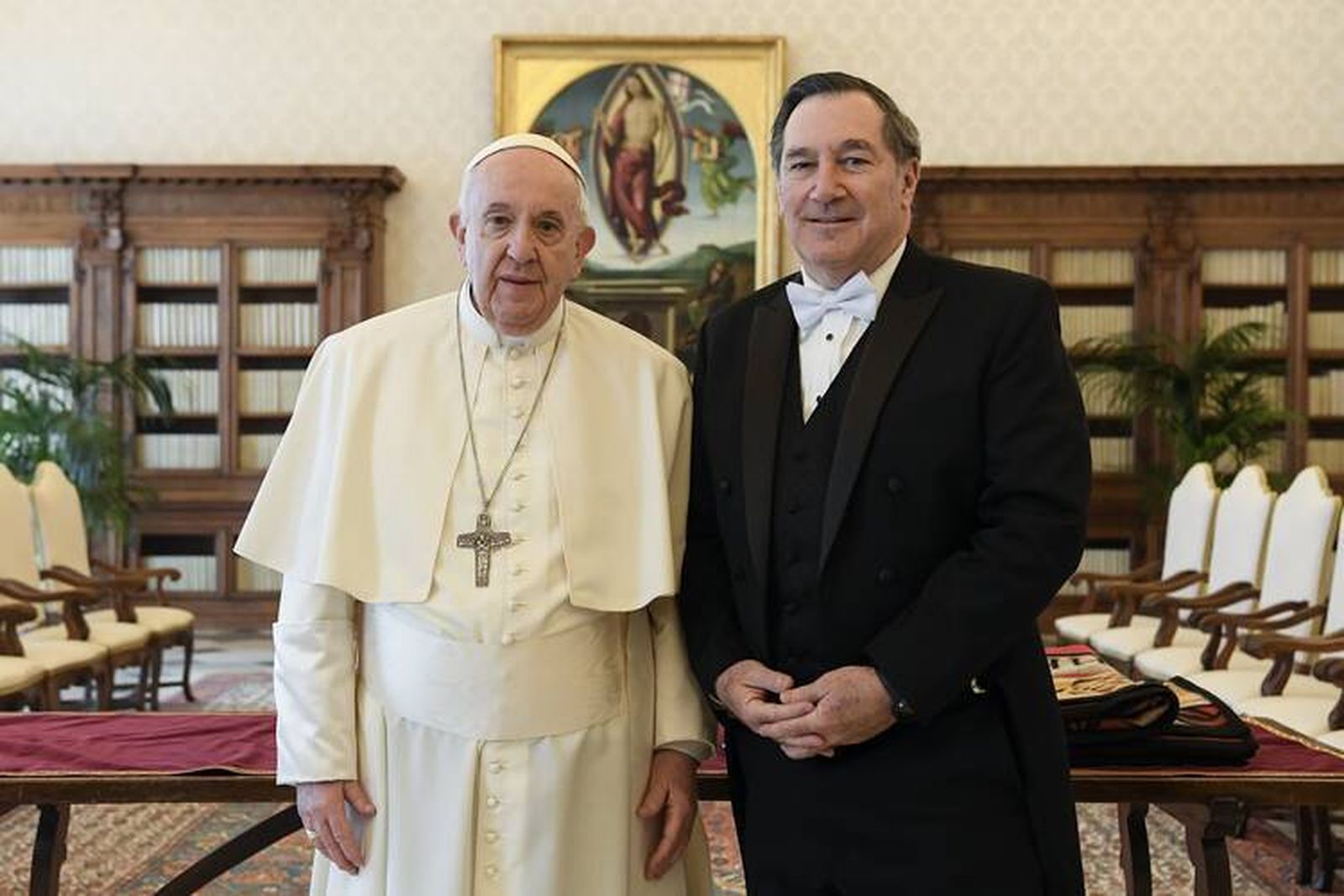 Joe Donnelly con el papa Francisco