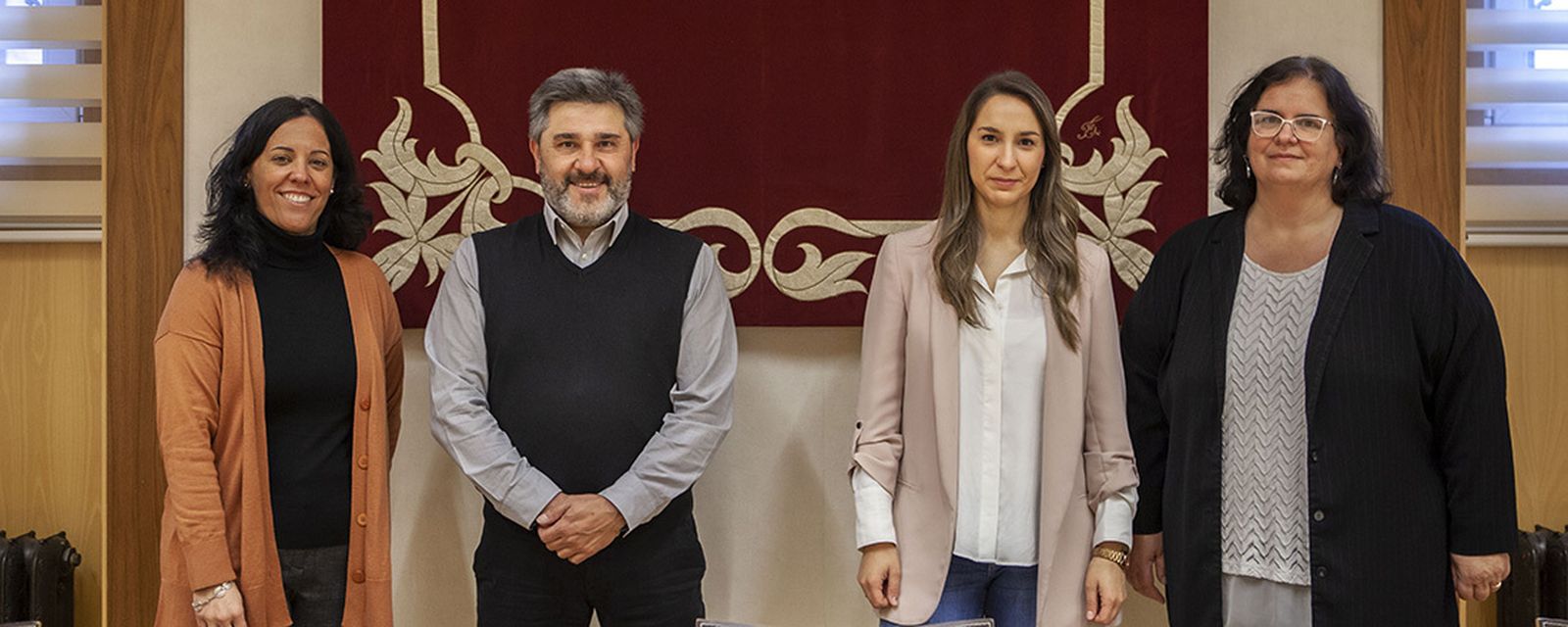 De izq. a dcha., Araceli Galán, Juan Pedro Castellano, Rocío Rodríguez y Virginia Cagigal