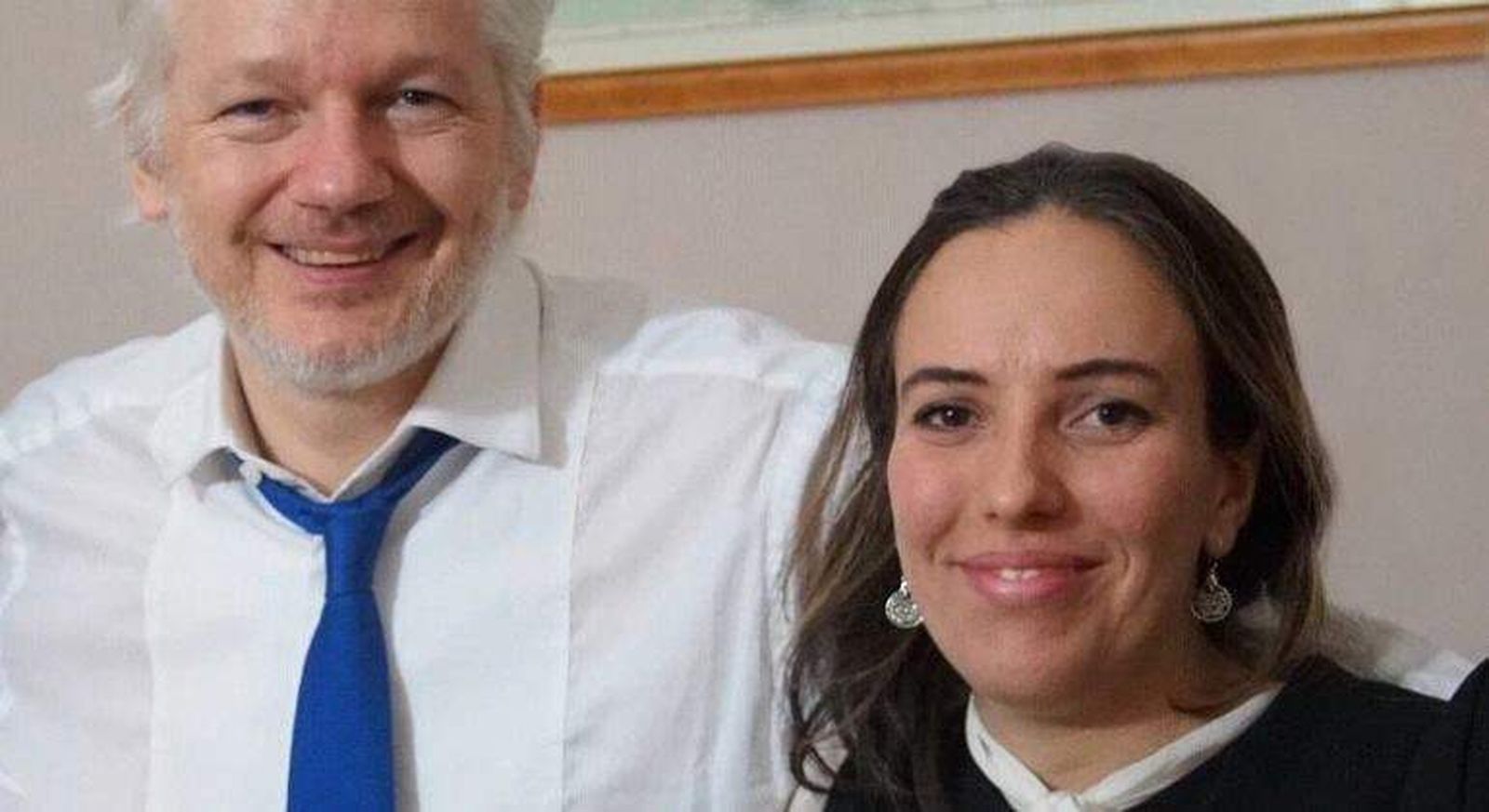 Stella y su marido, Julian Assange