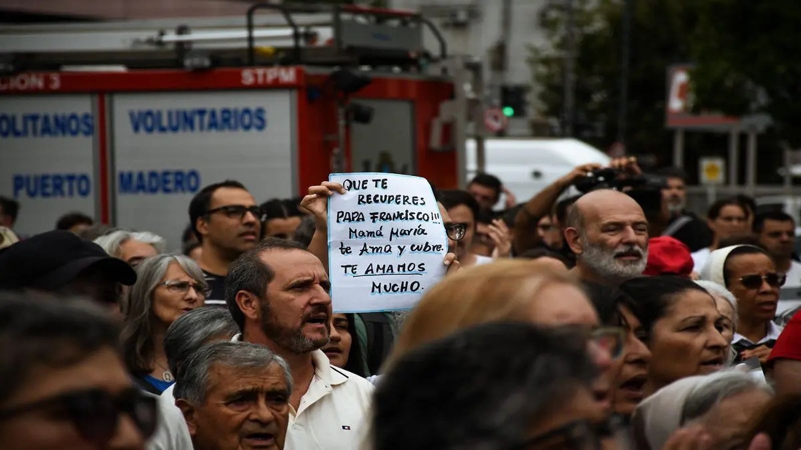 Rezos por el Papa en Buenos Aires