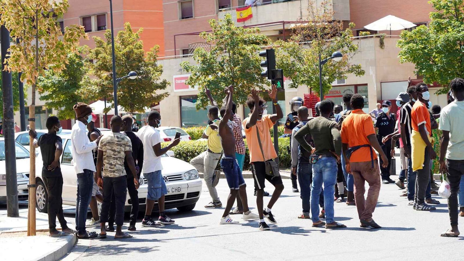 Temporeros protestan por su situación en Albacete