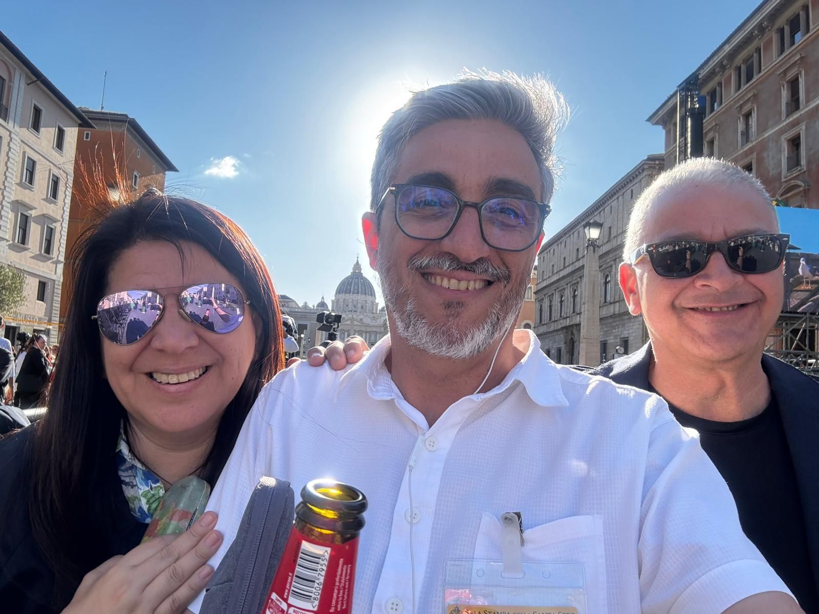 Salinas, Bastante y Ugaz, segundos antes de la fumata blanca