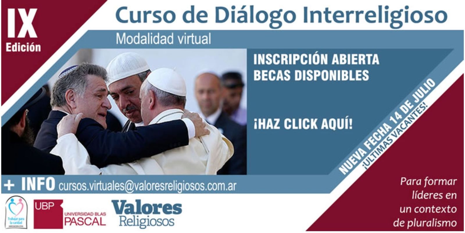 Curso  de Formación en Diálogo Interreligioso