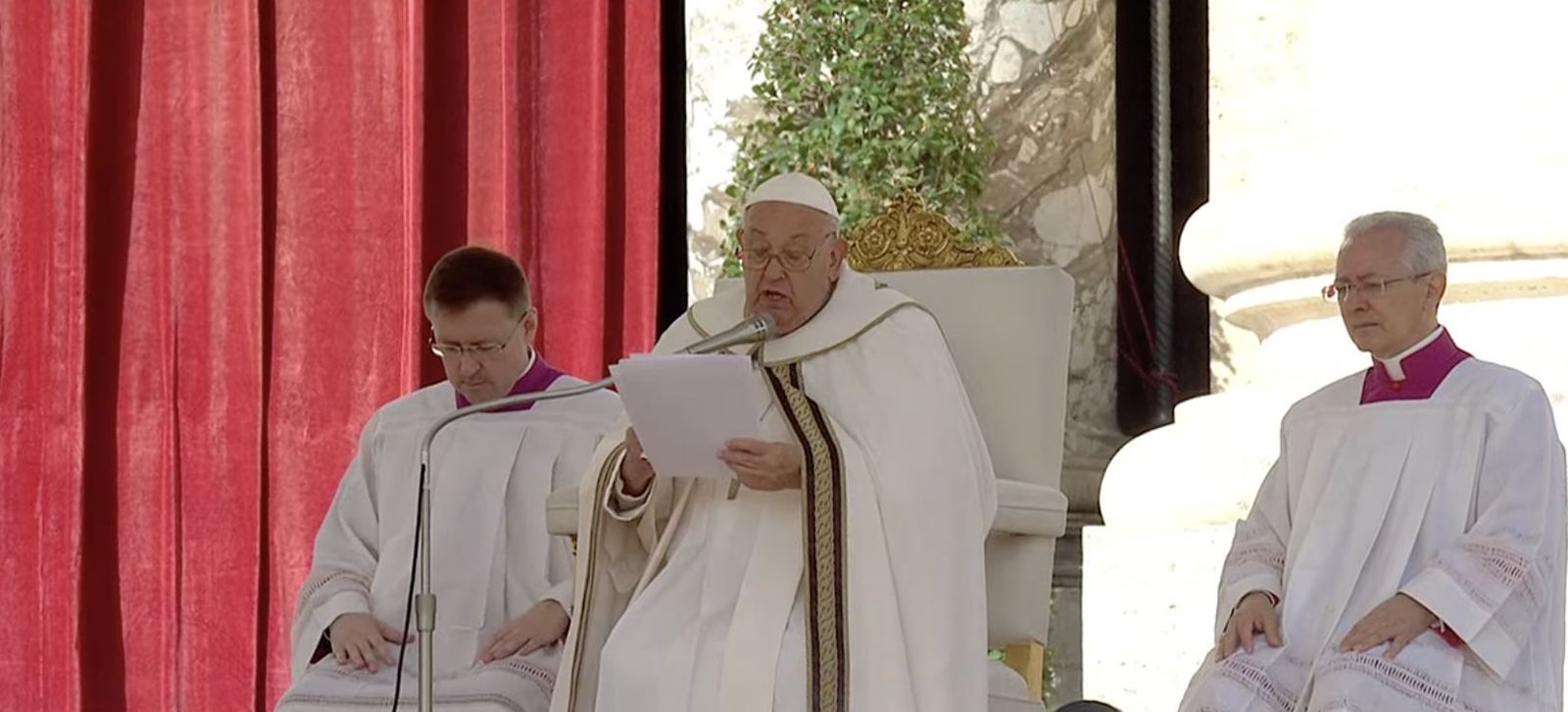 Francisco, durante su homilía