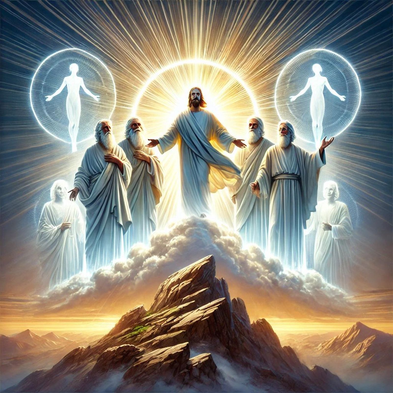 Jesús, Elías y Moisés, según la IA