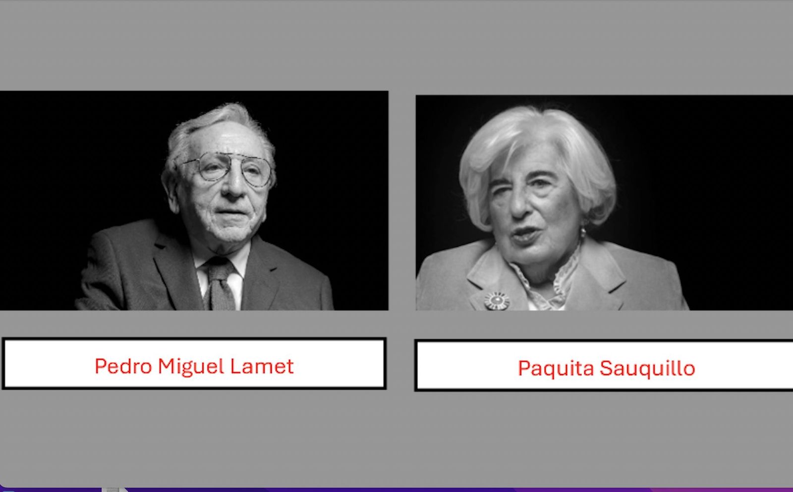 Lamet y Sauquillo, dos de los entrevistados para el documental del padre Llanos