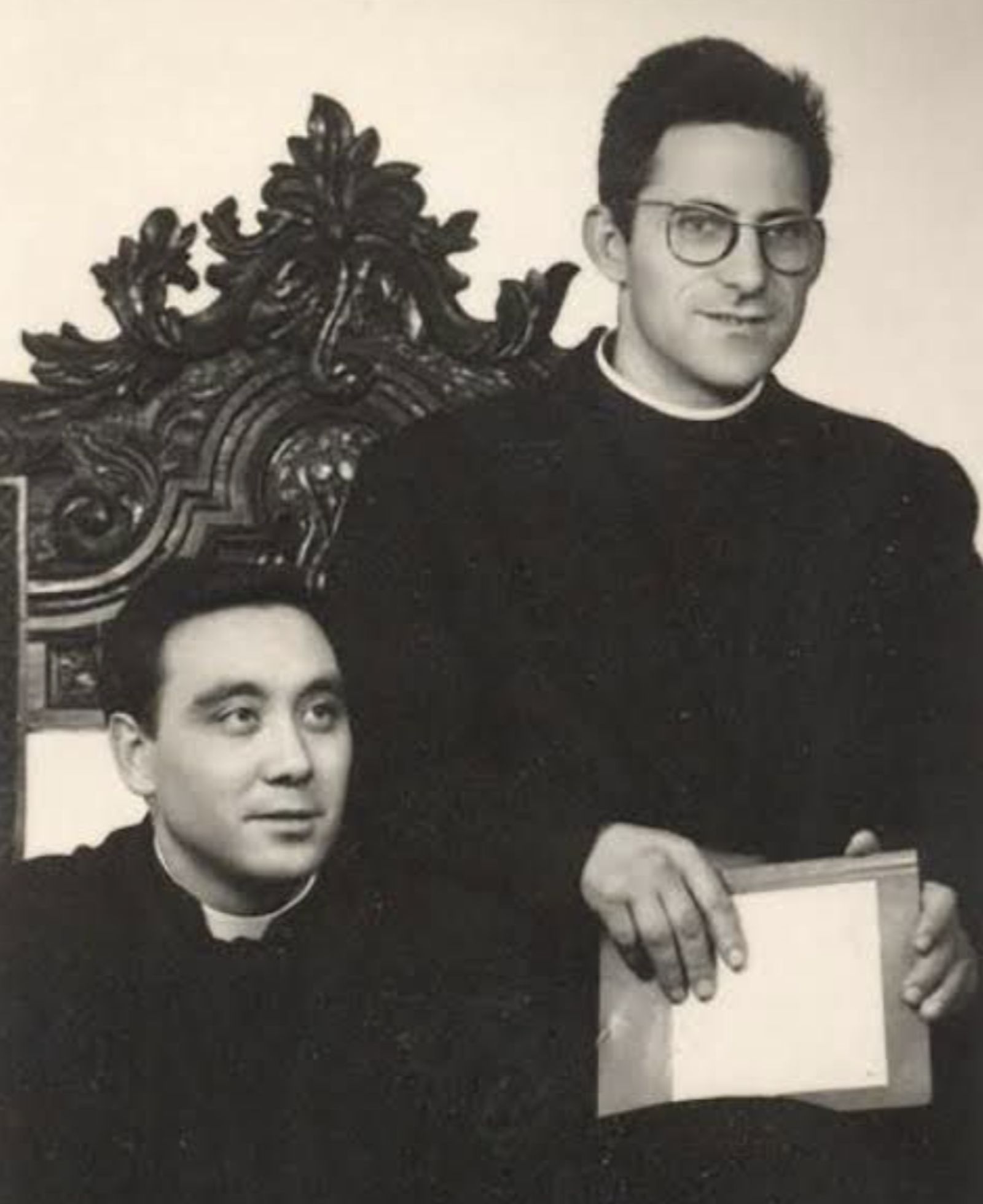 El Padre Ángel y Ángel Silva