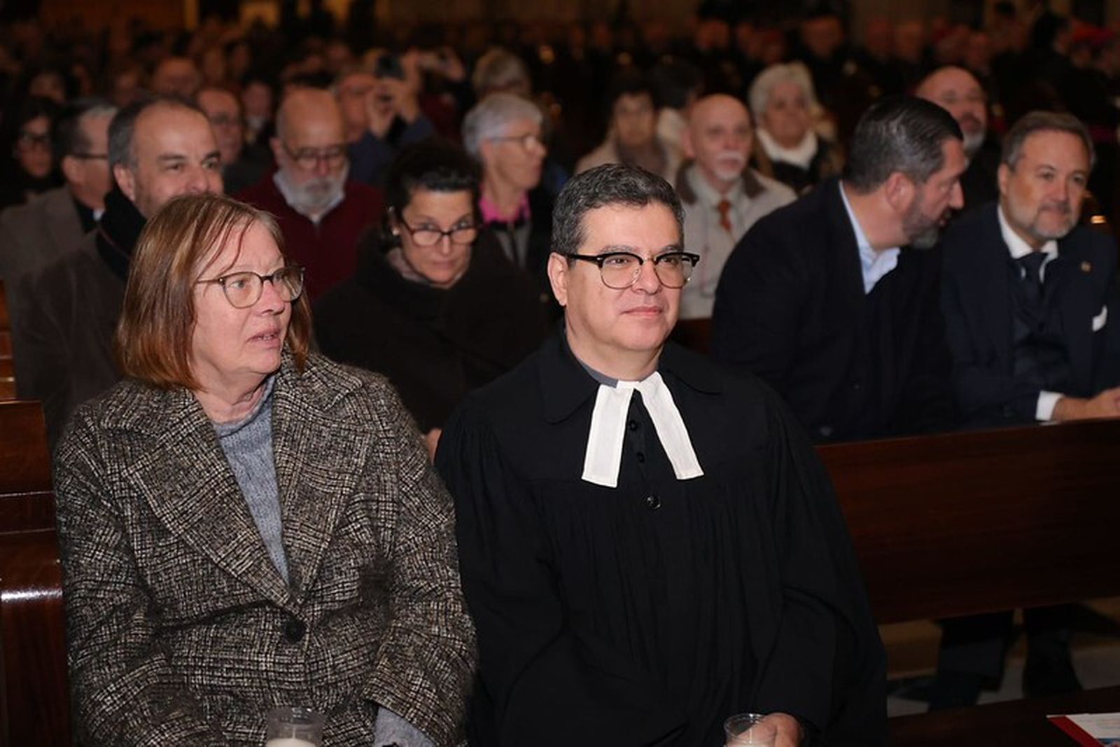 Fieles durante la celebración