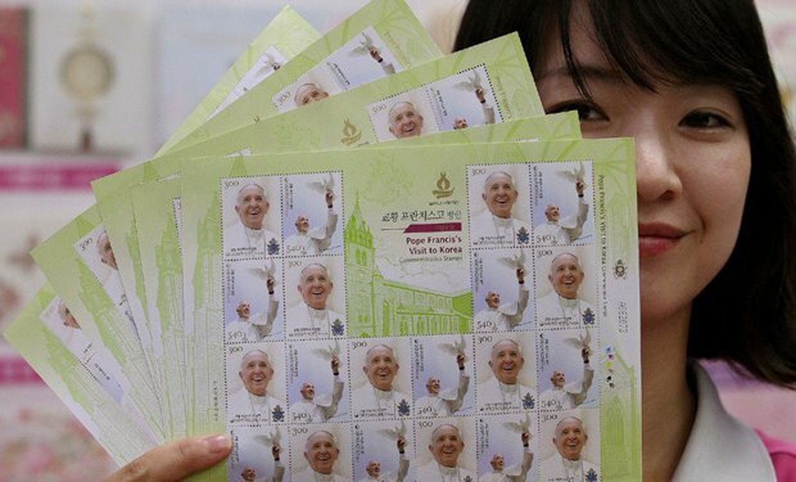 Sellos visita del Papa a Corea