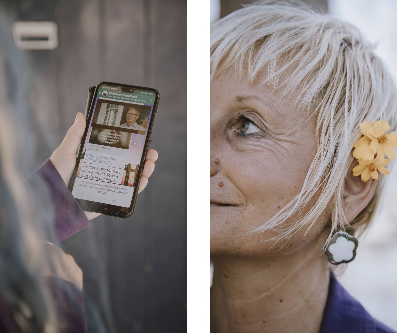 Un cinefórum en WhatsApp para personas mayores