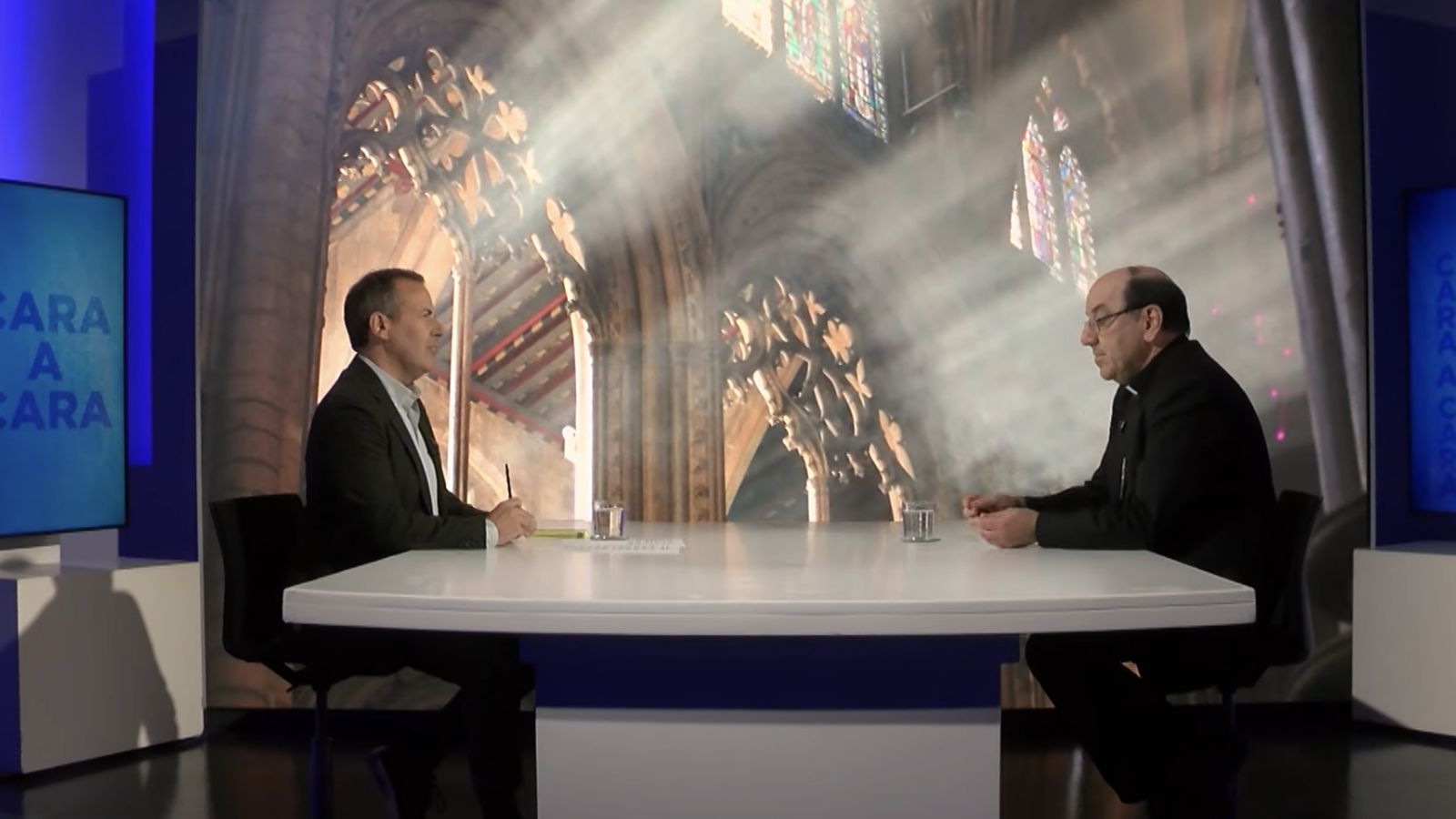 Roselló, durante la entrevista en Navarra Televisión