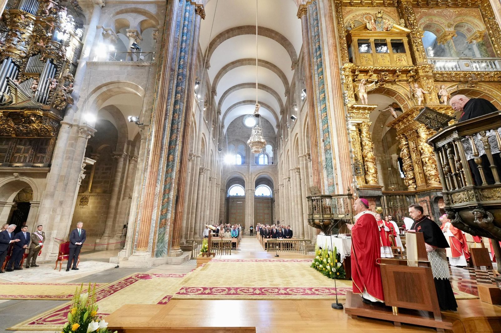 El botafumeiro en la catedral de Compostela