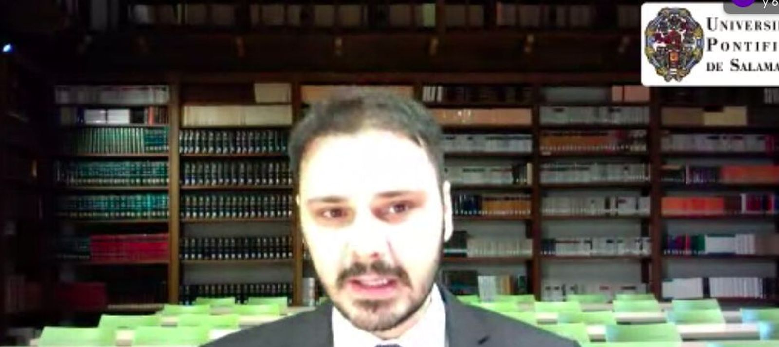 David González Gil, gerente de la UPSA, durante la rueda de prensa