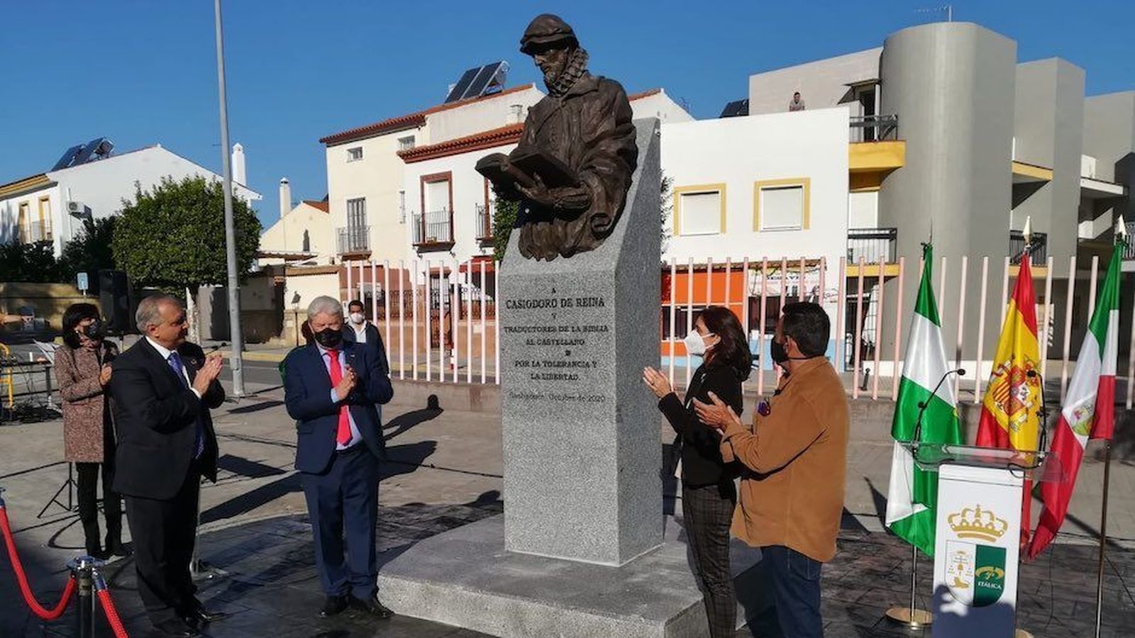 El Ayuntamiento de Santiponce, Premio Unamuno por honrar la memoria del “Cervantes protestante”