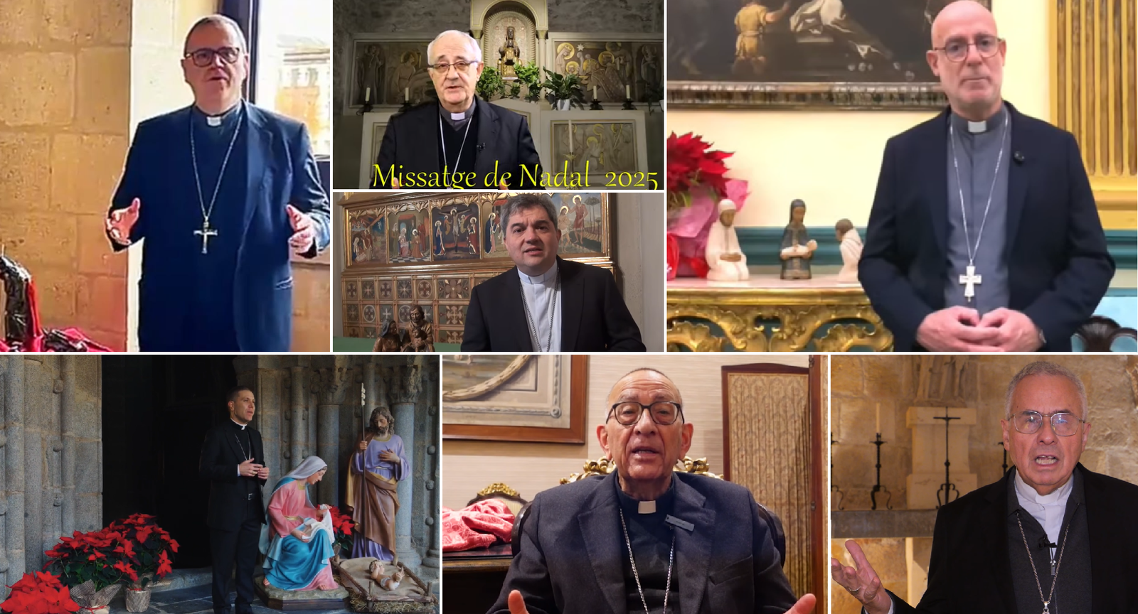 Obispos catalanes, en Navidad
