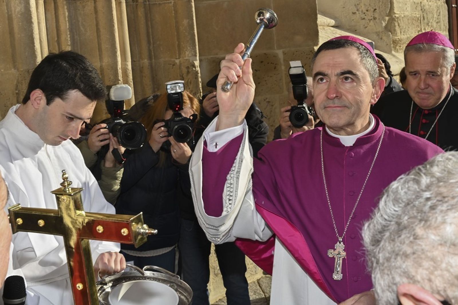 Mikel Garciandia, el día de su ordenación episcopal en Palencia