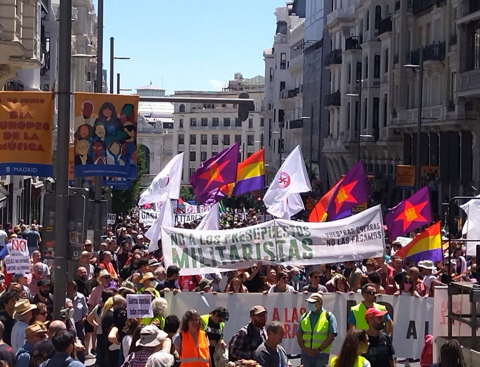 Manifestación en Madrid contra la cumbre de la OTAN