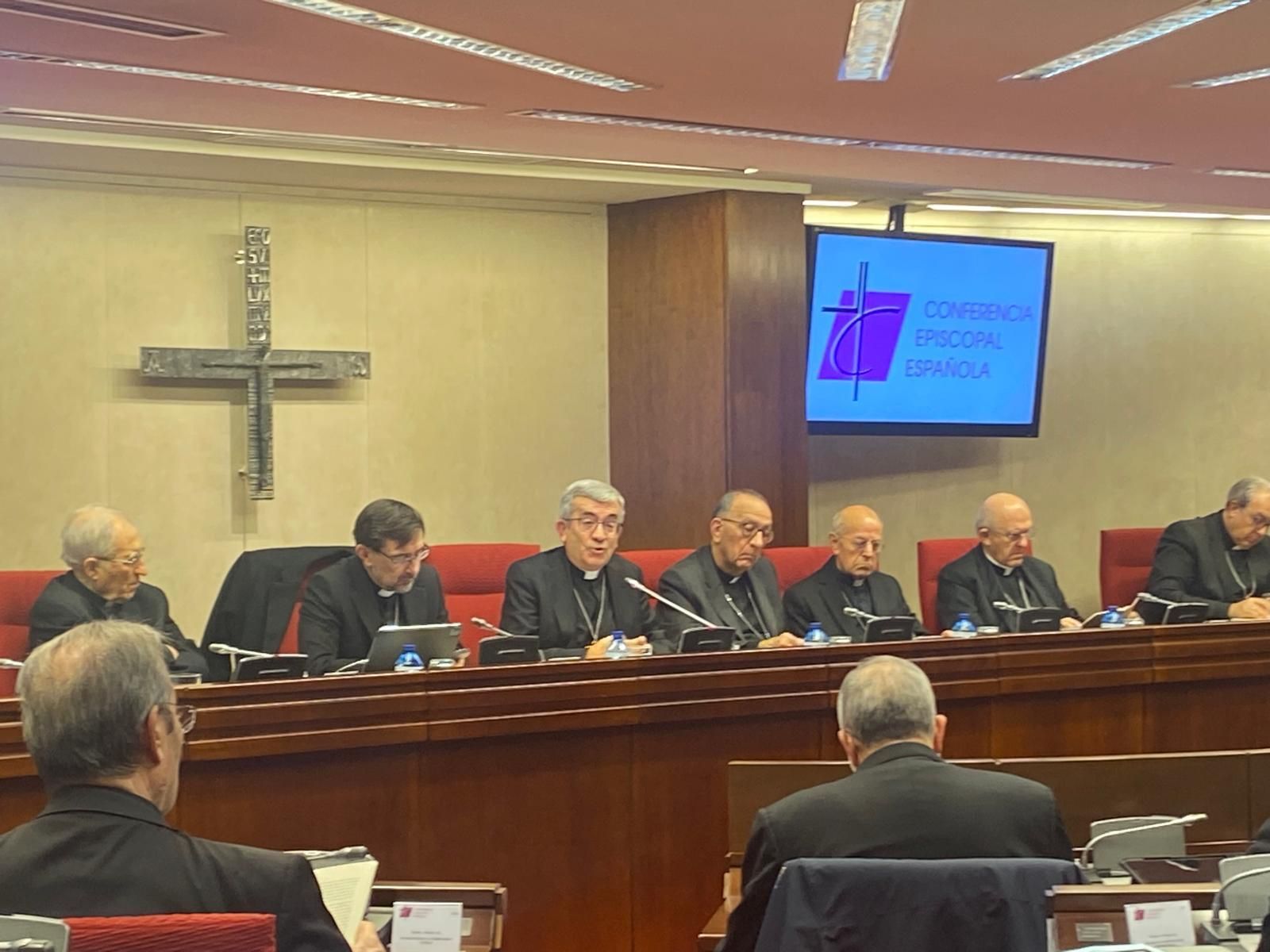 Luis Argüello, durante su discurso en la Plenaria