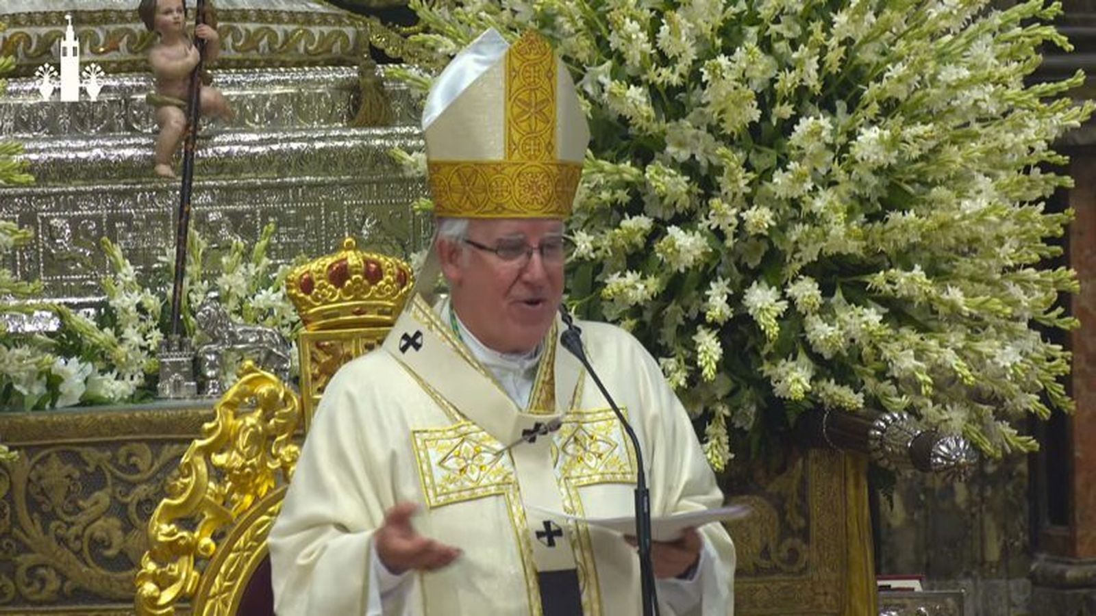 Saiz Meneses, en la Virgen de los Reyes