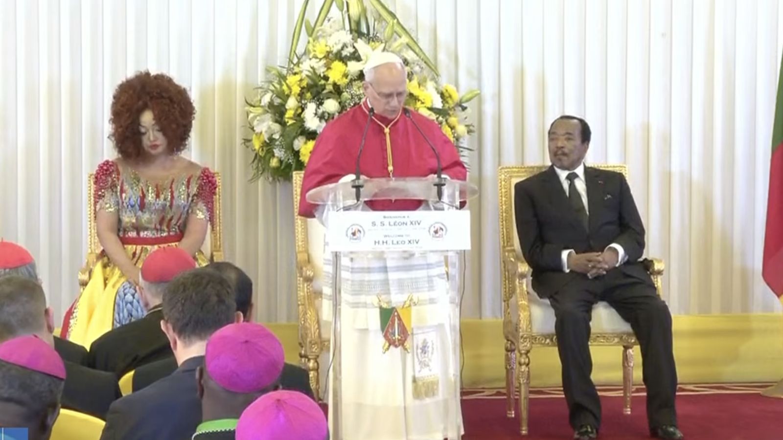 El Papa y la pareja presidencial