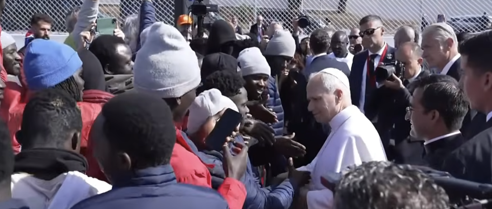 El Papa, con los migrantes en Tenerife
