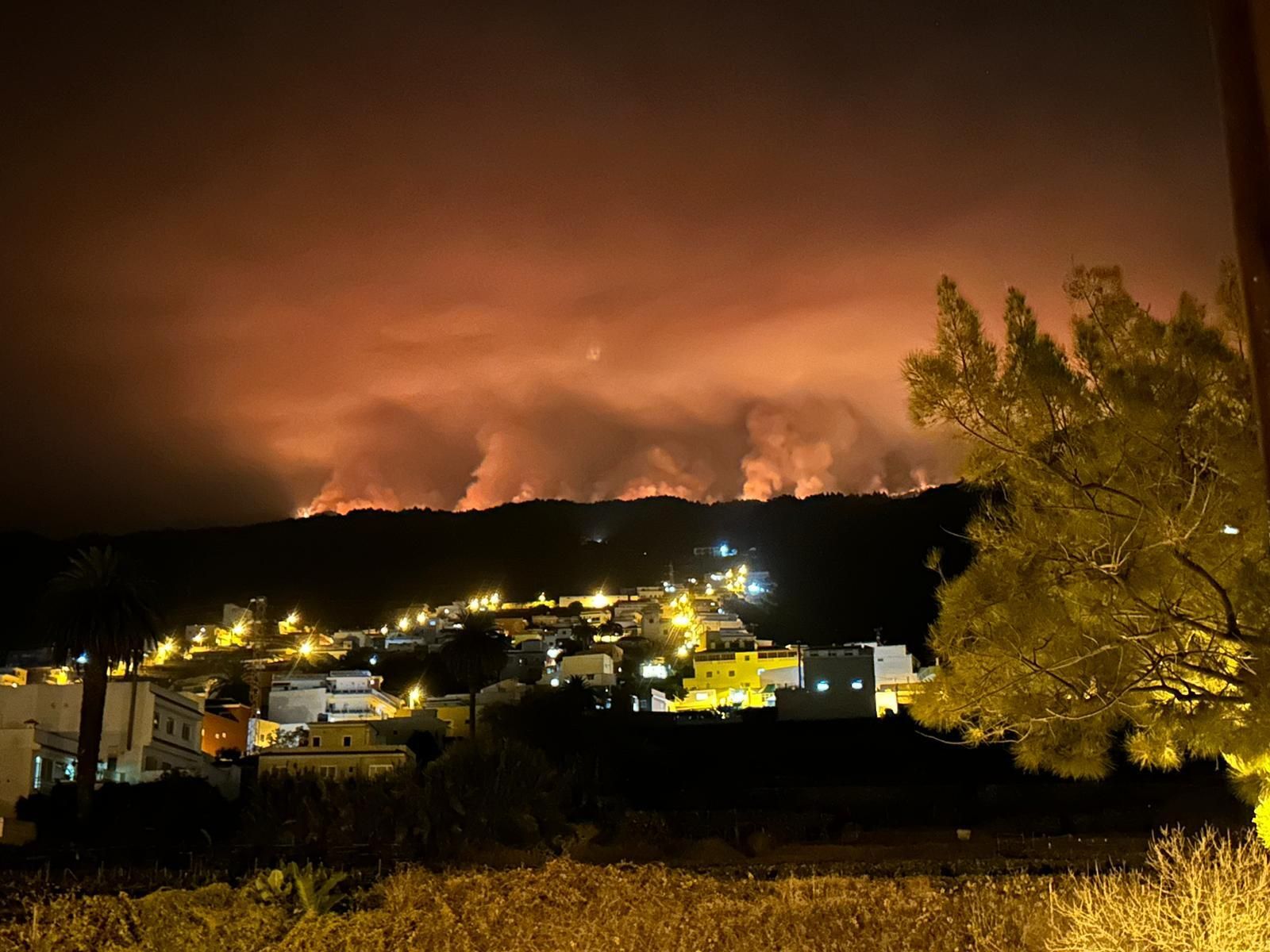 Incendio en Tenerife