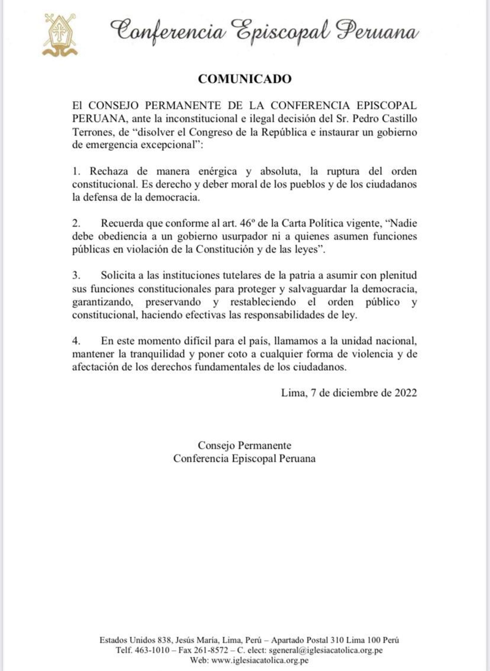 episcopado-lima