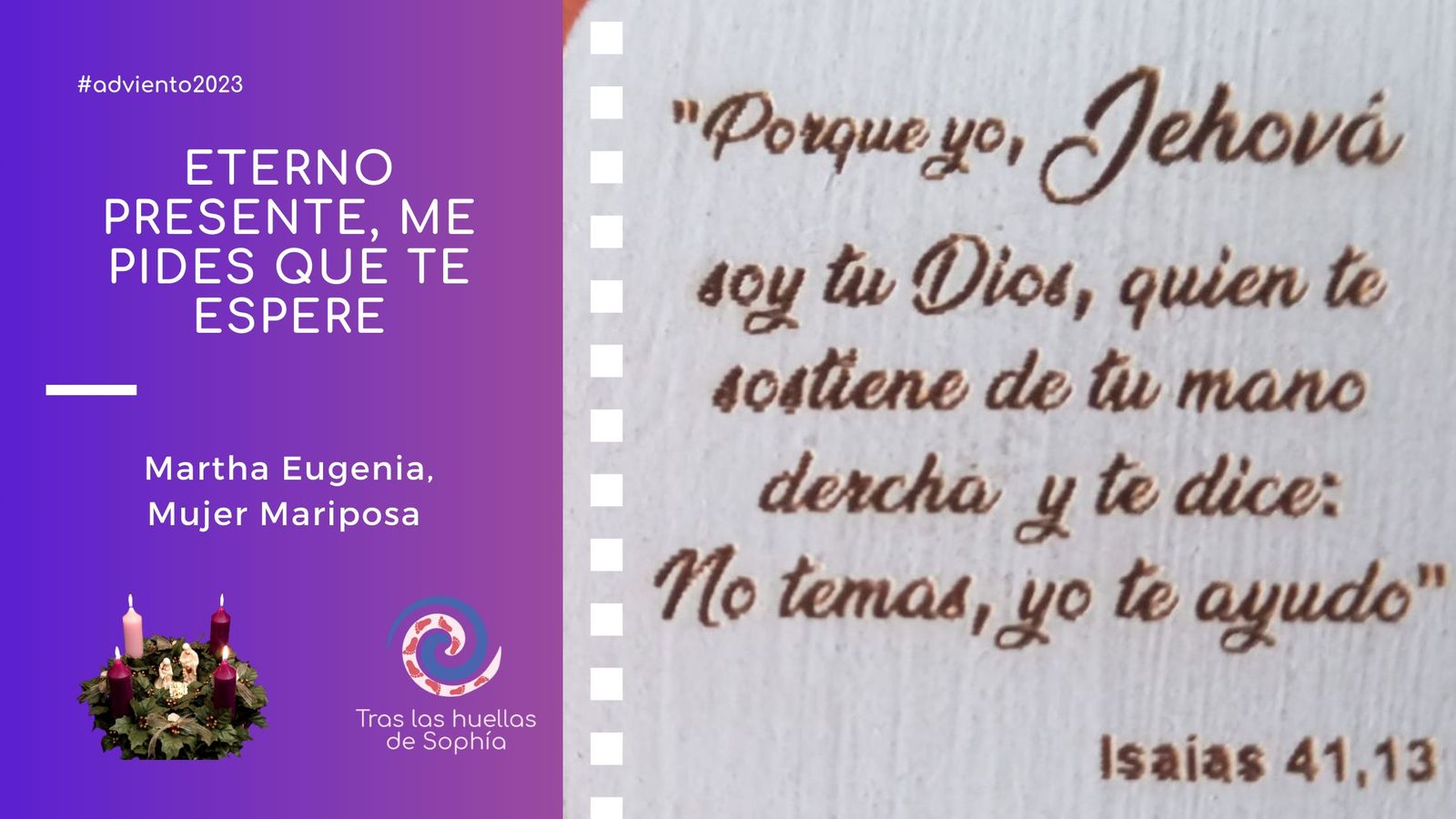 ETERNO PRESENTE, ME PIDES QUE TE ESPERE