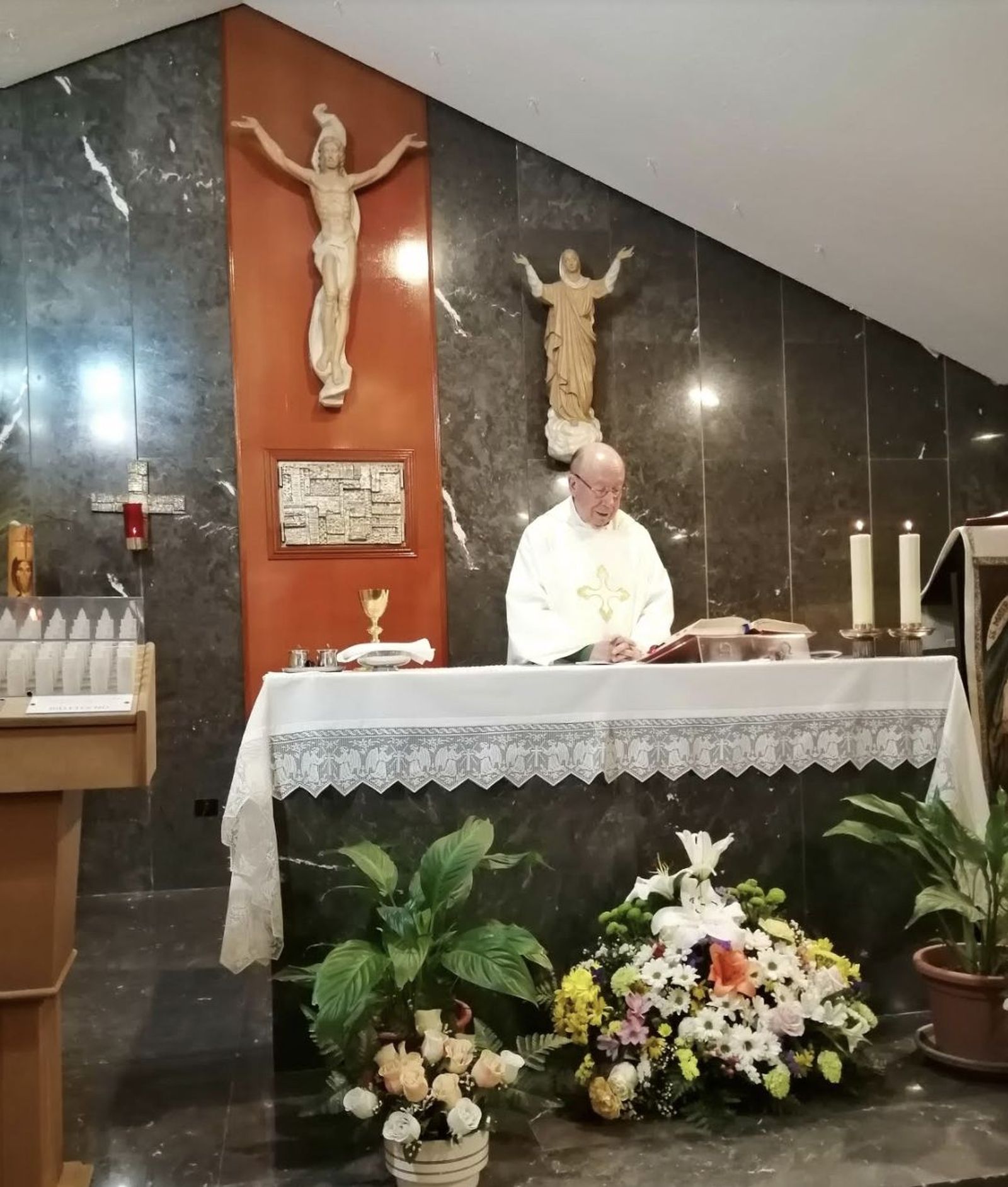 José María Martín en la misa por Aradillas