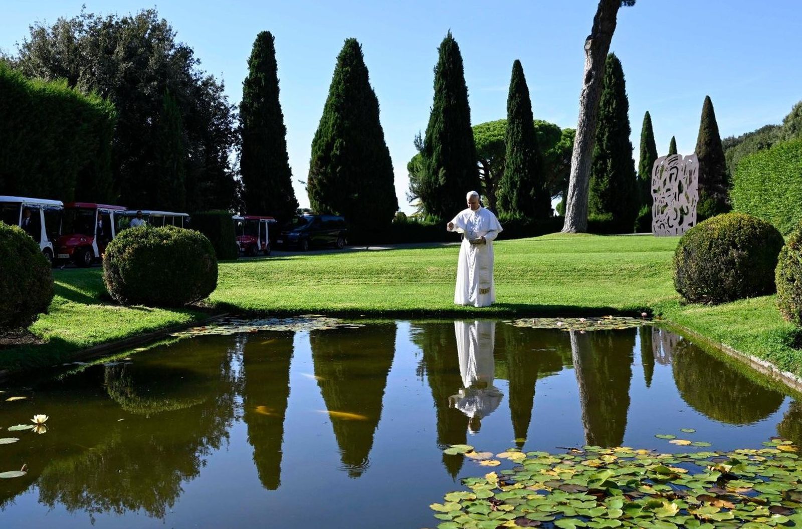 León XIV inauguró el Borgo Laudato si' el 5 de septiembre de 2025