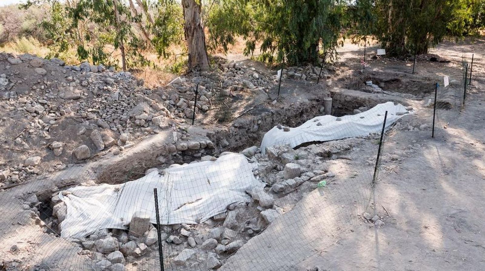 Yacimiento arqueológico cerca del mar de Galilea