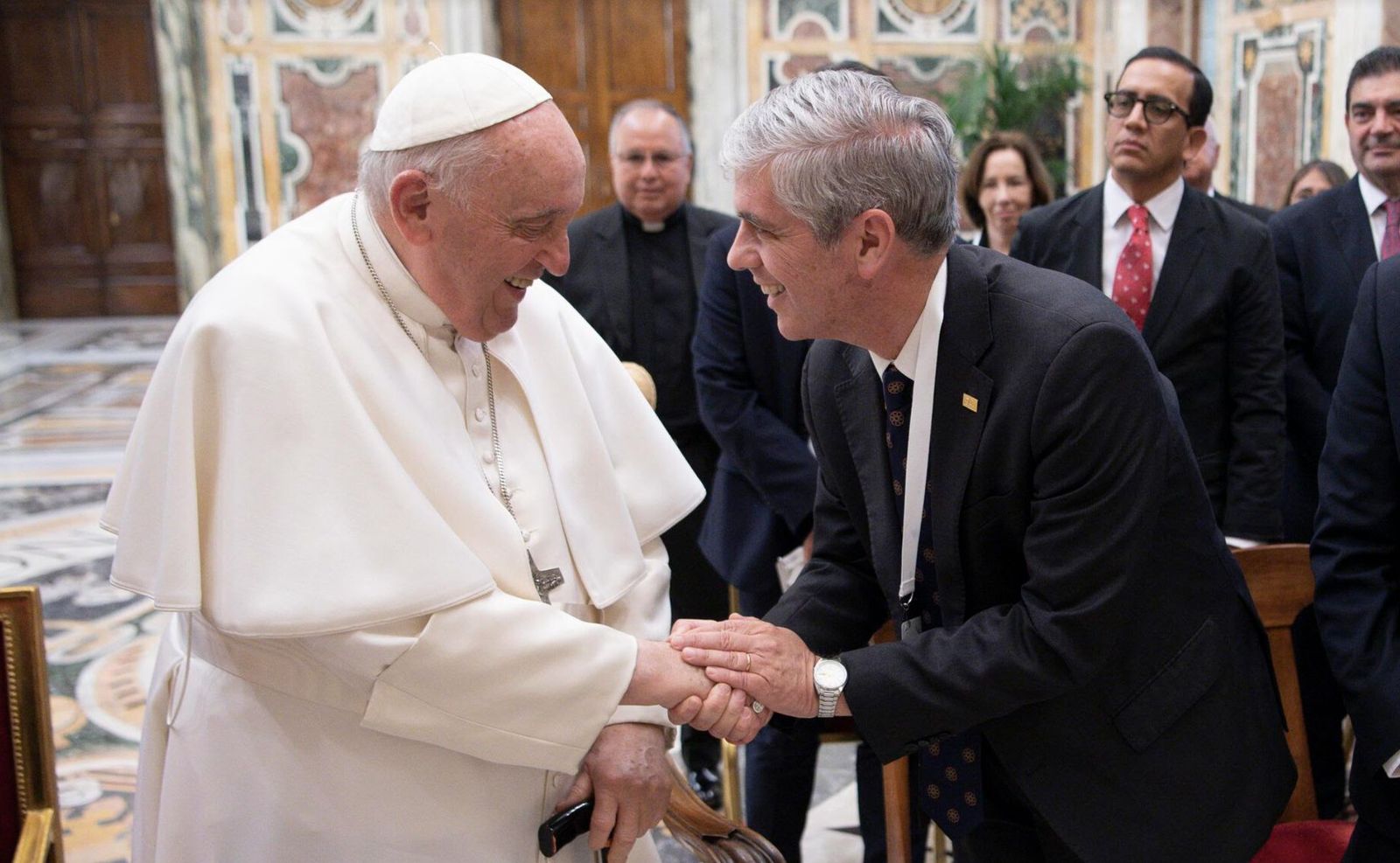 Papa y Rodolfo Gallo