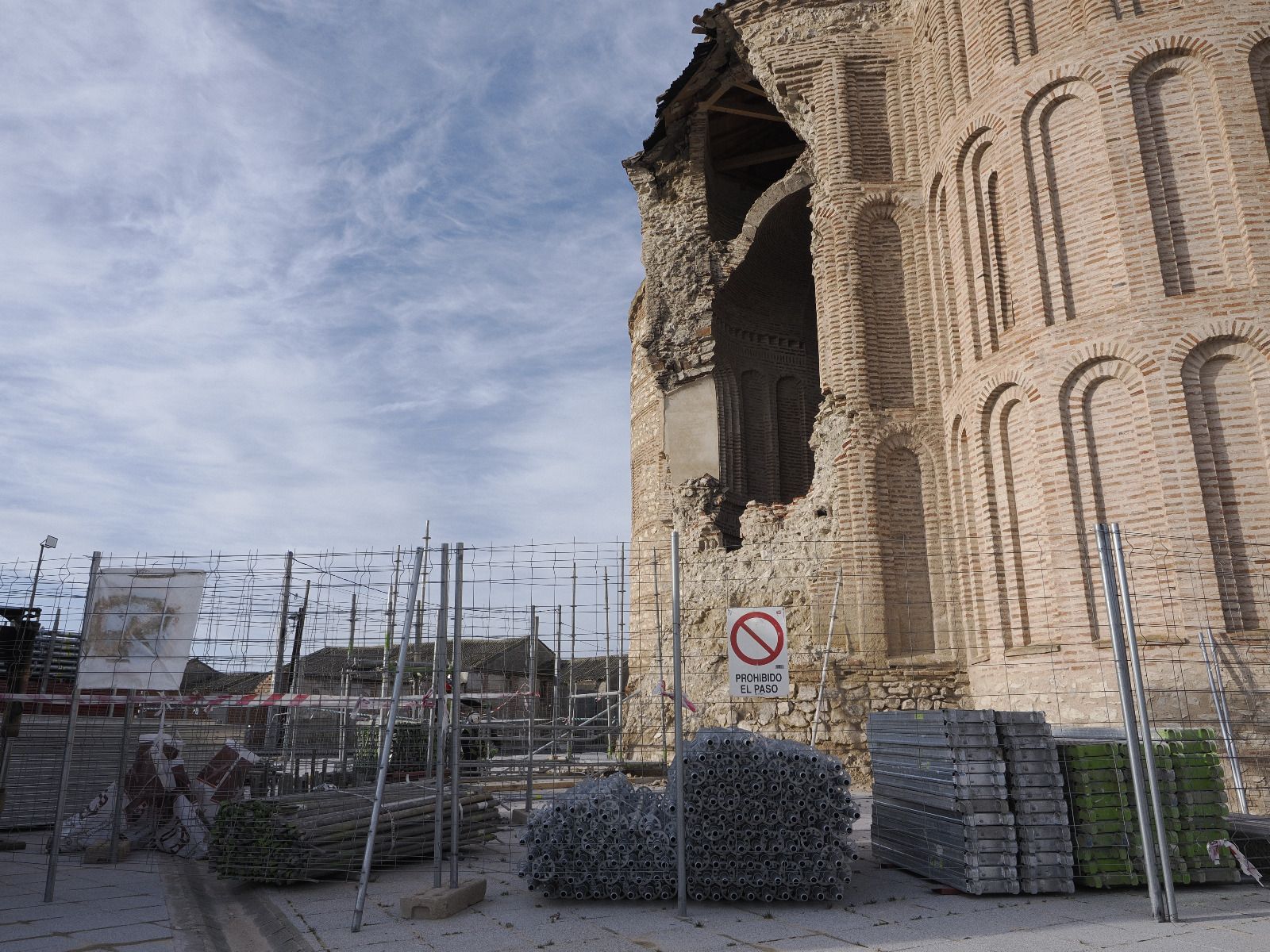 Reconstruccion del ábside de Muriel