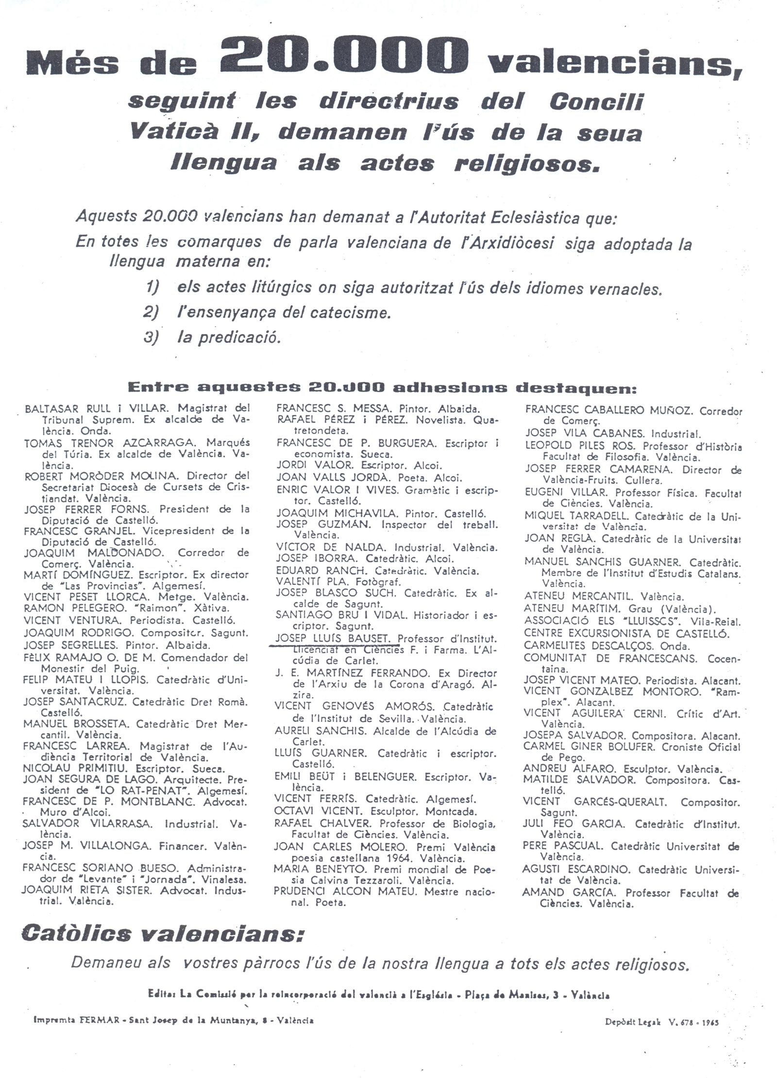 Més de 20000 valencians