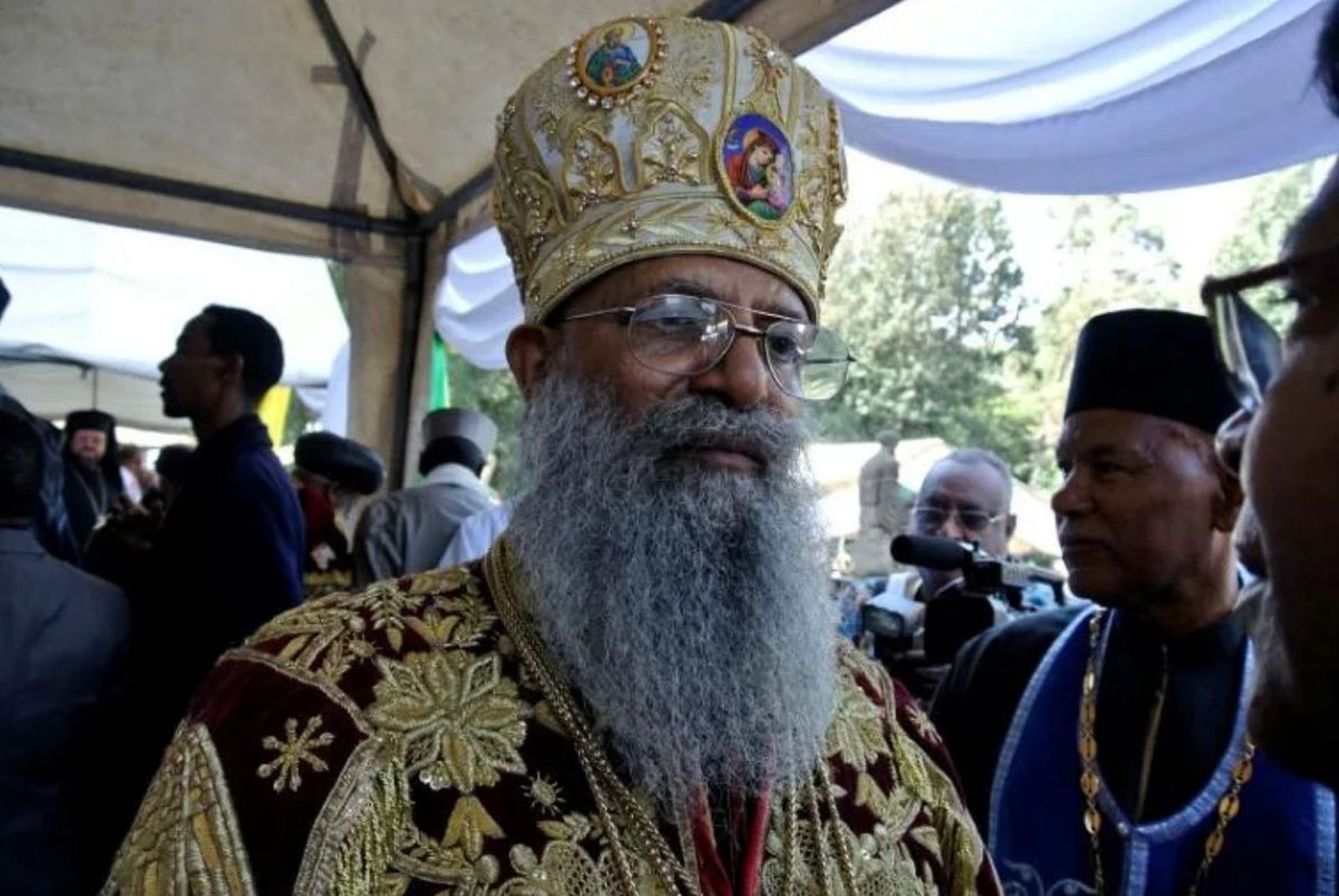 Abune Mathias , jefe de la Iglesia ortodoxa de Etiopía