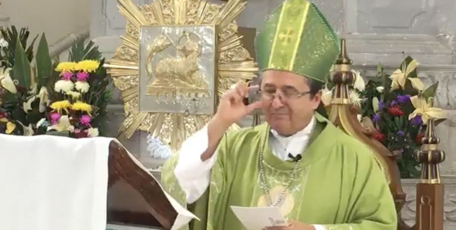 Ocampo en misa retransmitida