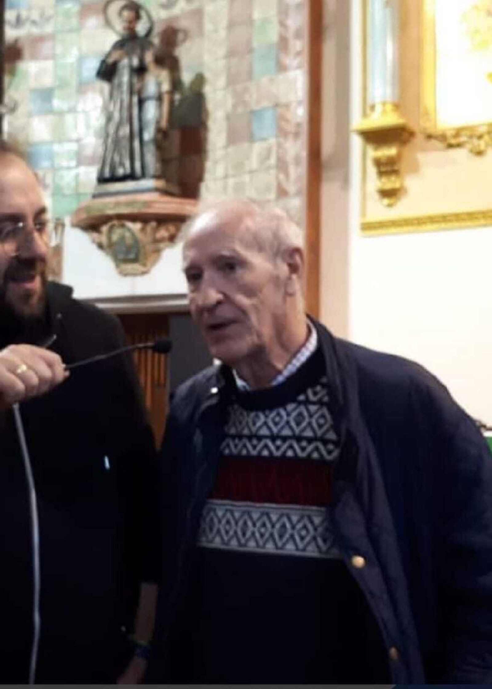 Antonio Rodríguez, ayer, junto a Toño Casado