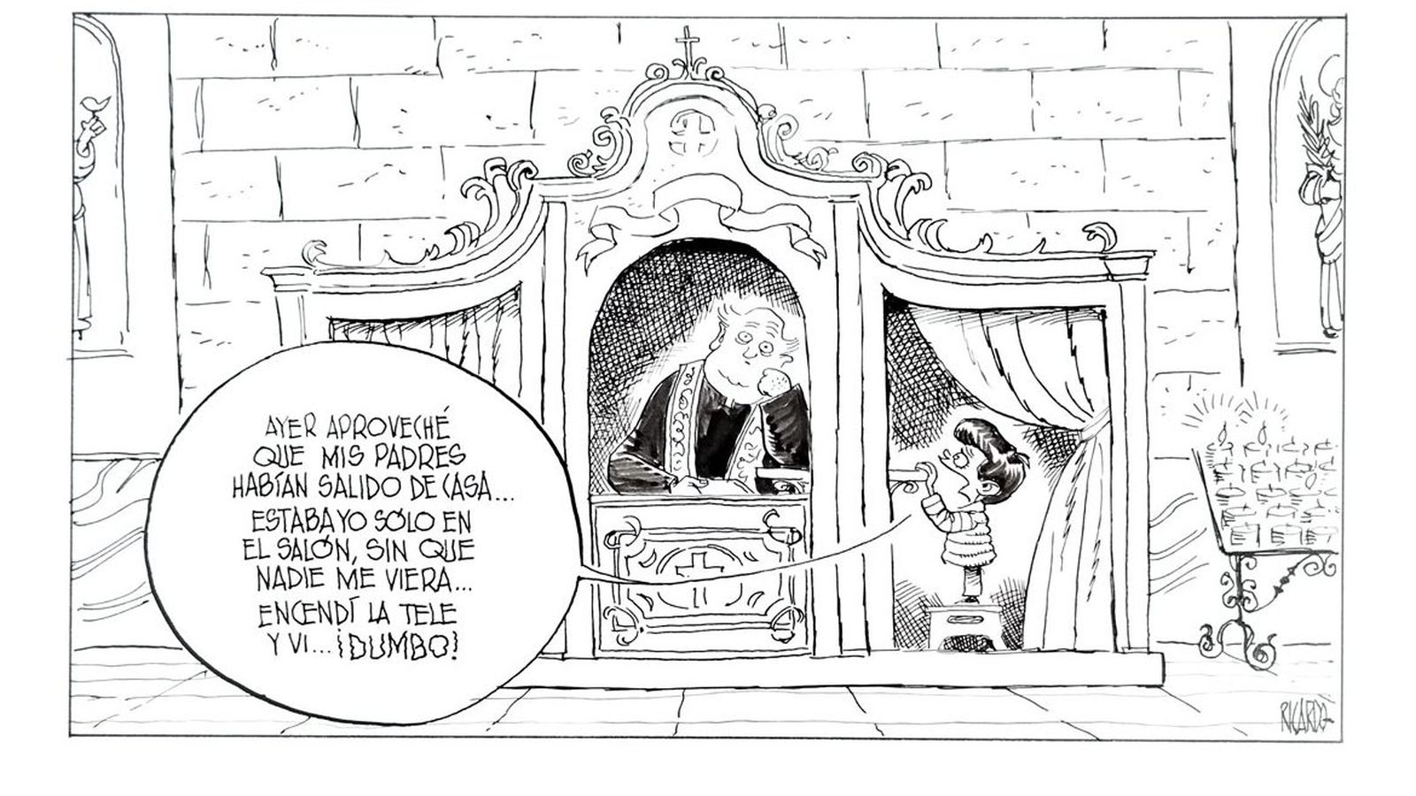 Niño confesandose