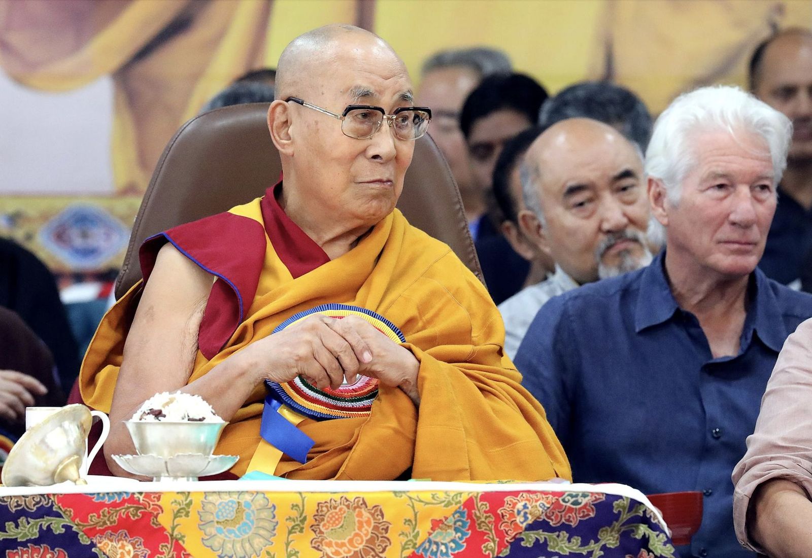 El Dalai Lama, con Richard Gere