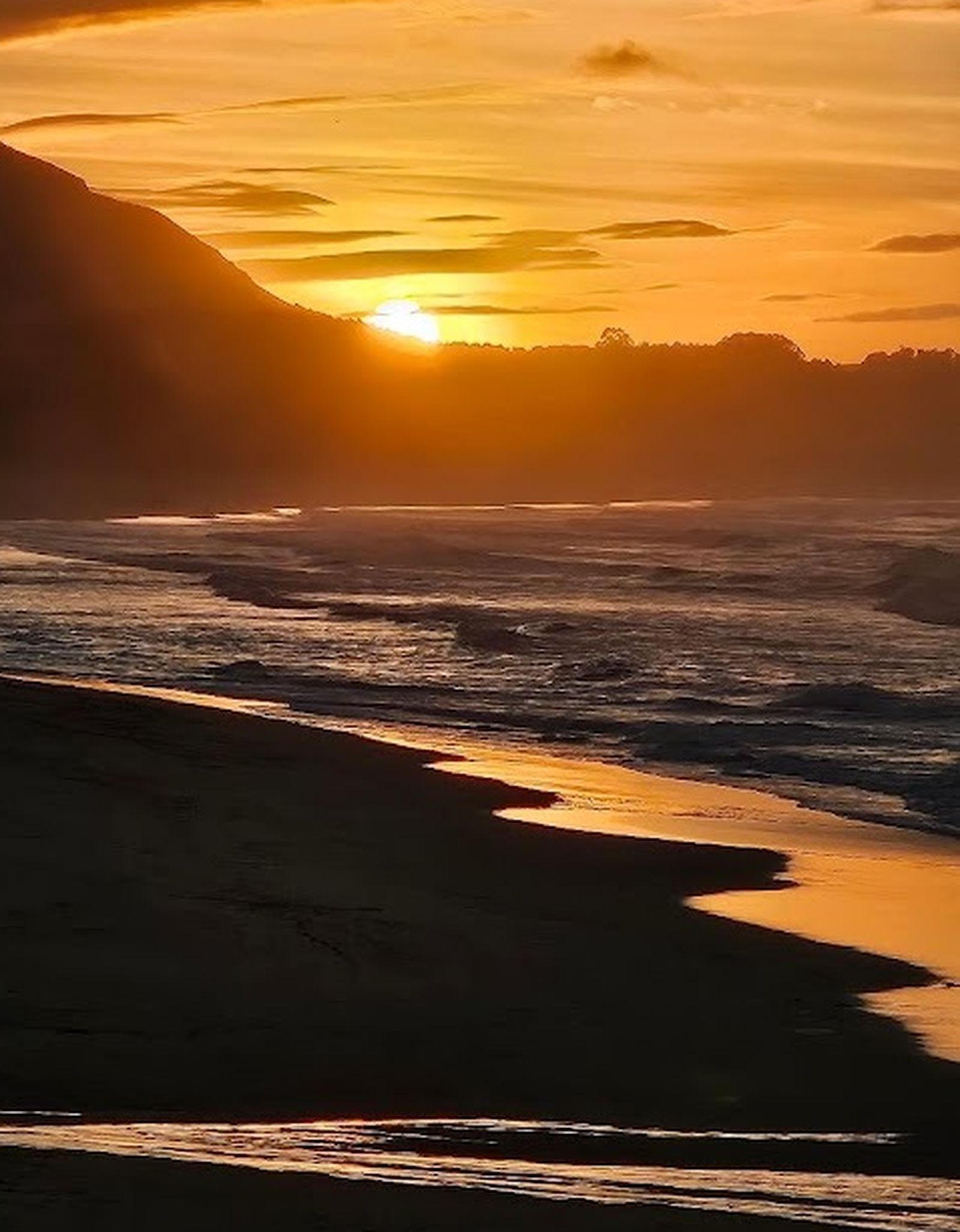 Puesta de sol en Valdoviño