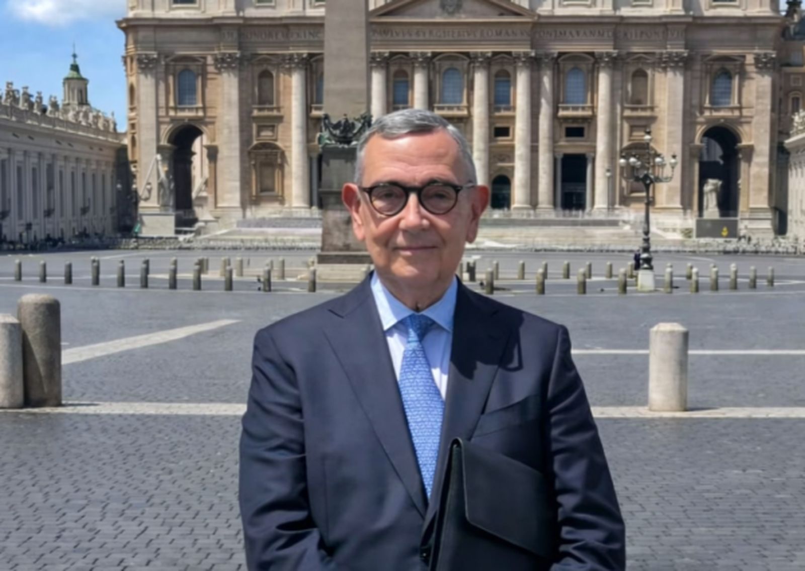 Xavier Pomés, en el Vaticano.