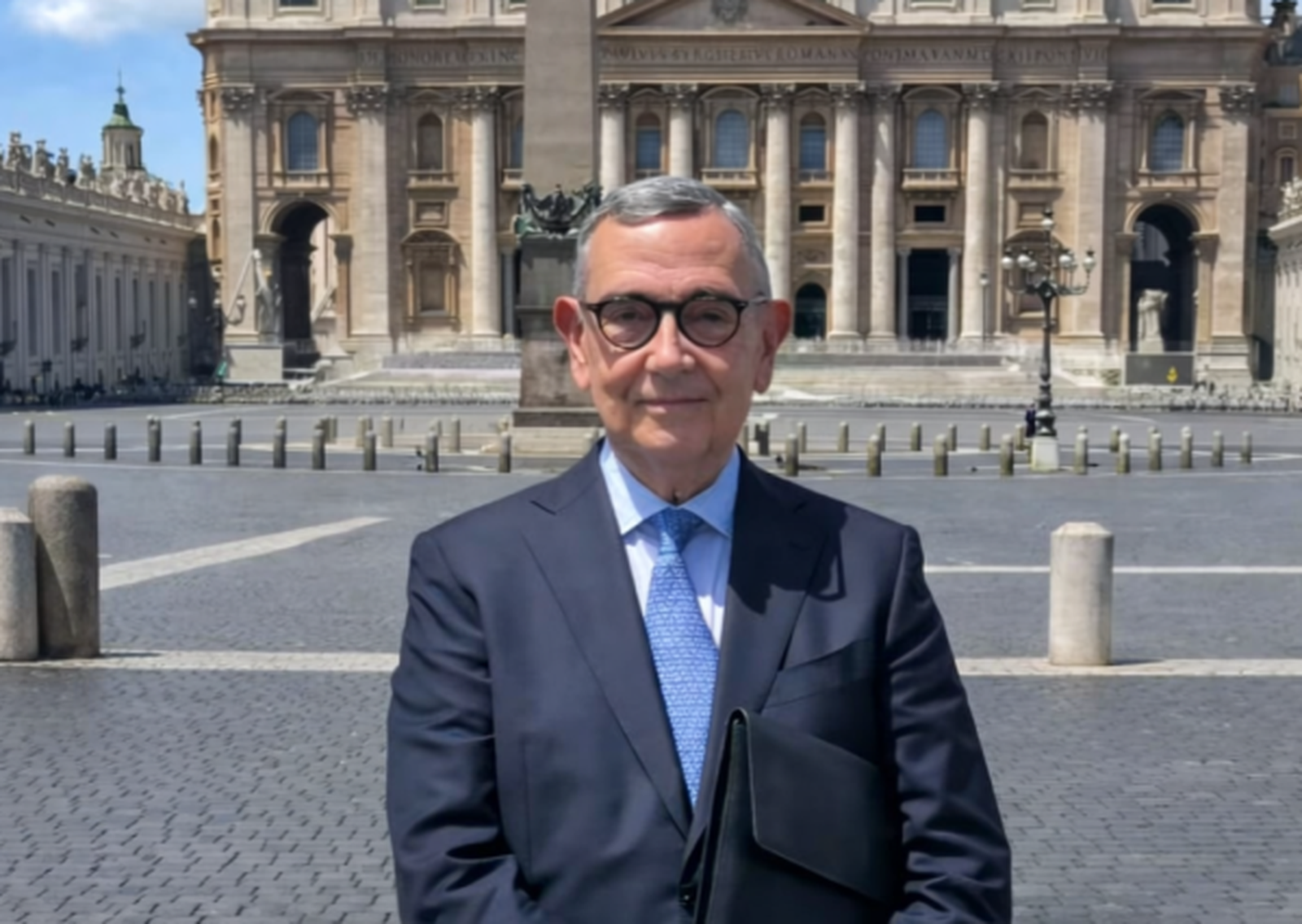 Xavier Pomés, en el Vaticano.