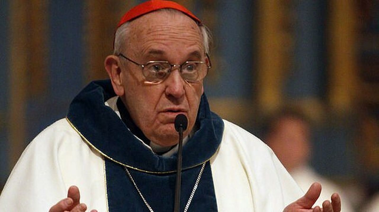 El entonces cardenal Bergoglio