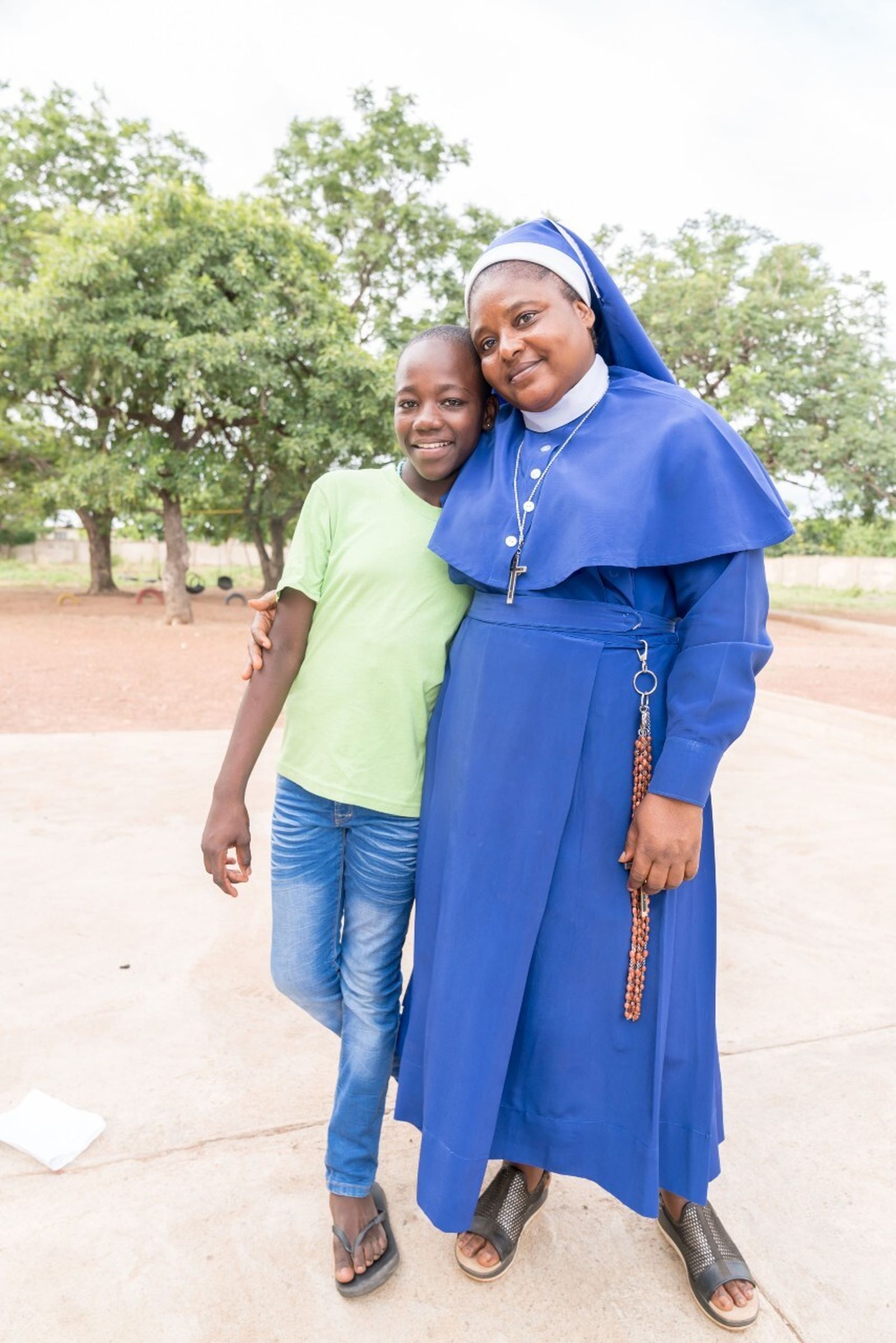 La hermana Stan, con Sarah